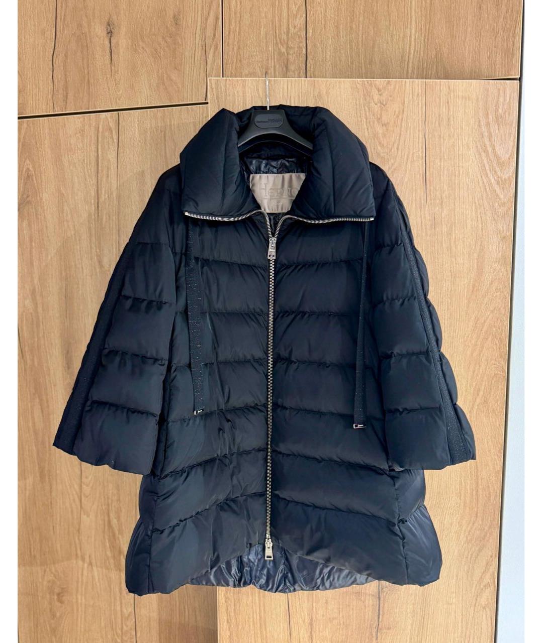 HERNO Черный пуховик, фото 3