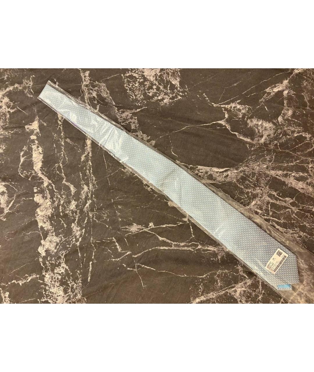 HERMES Голубой шелковый галстук, фото 3