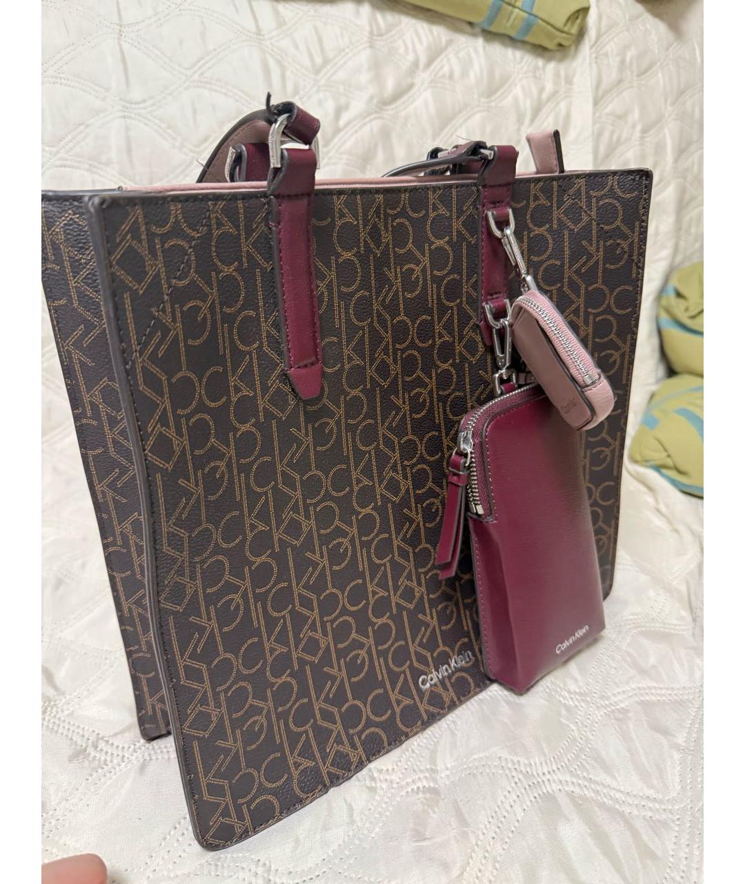 CALVIN KLEIN Антрацитовая сумка с короткими ручками, фото 3