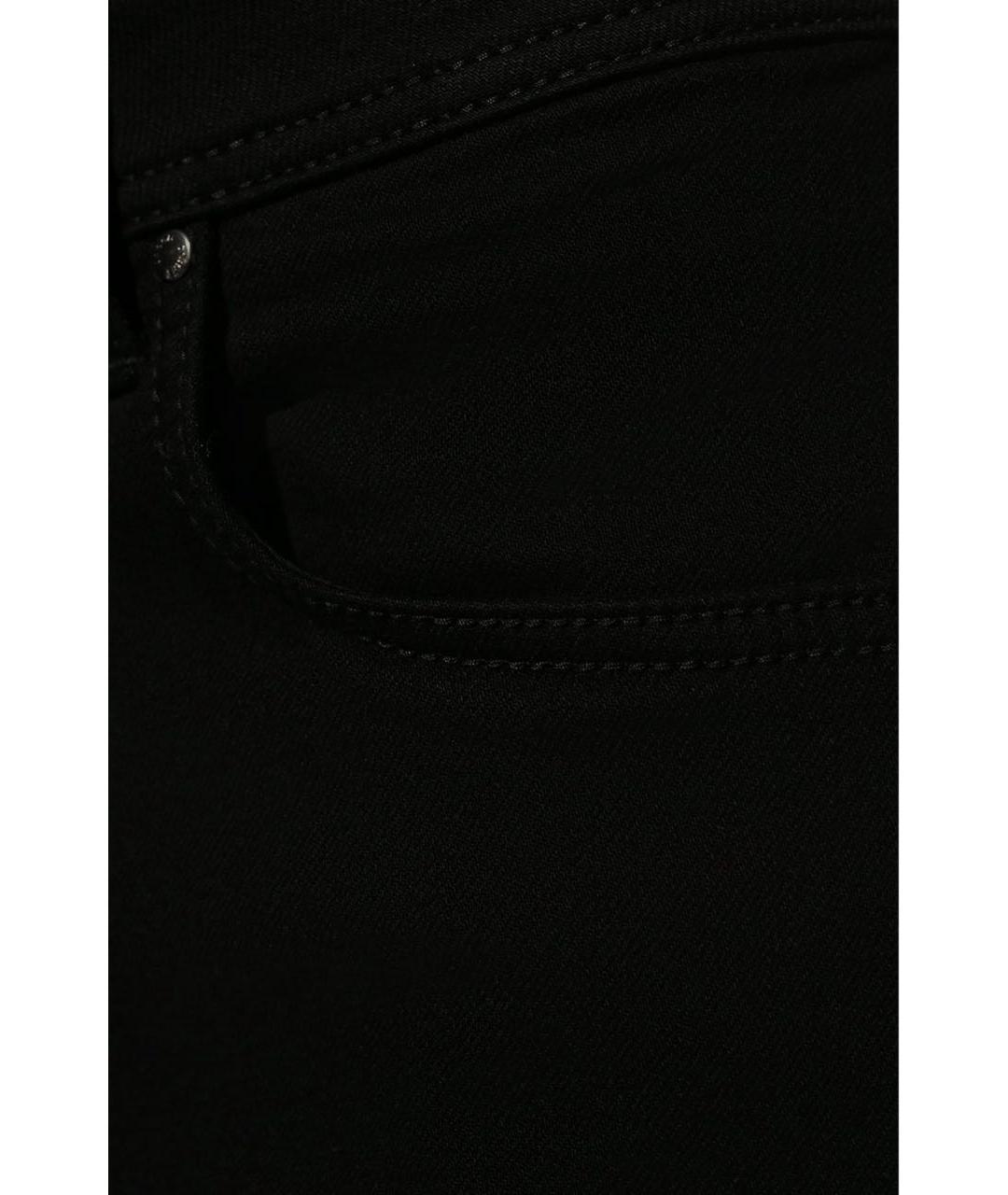 JACOB COHEN Черные хлопко-полиэстеровые прямые джинсы, фото 4