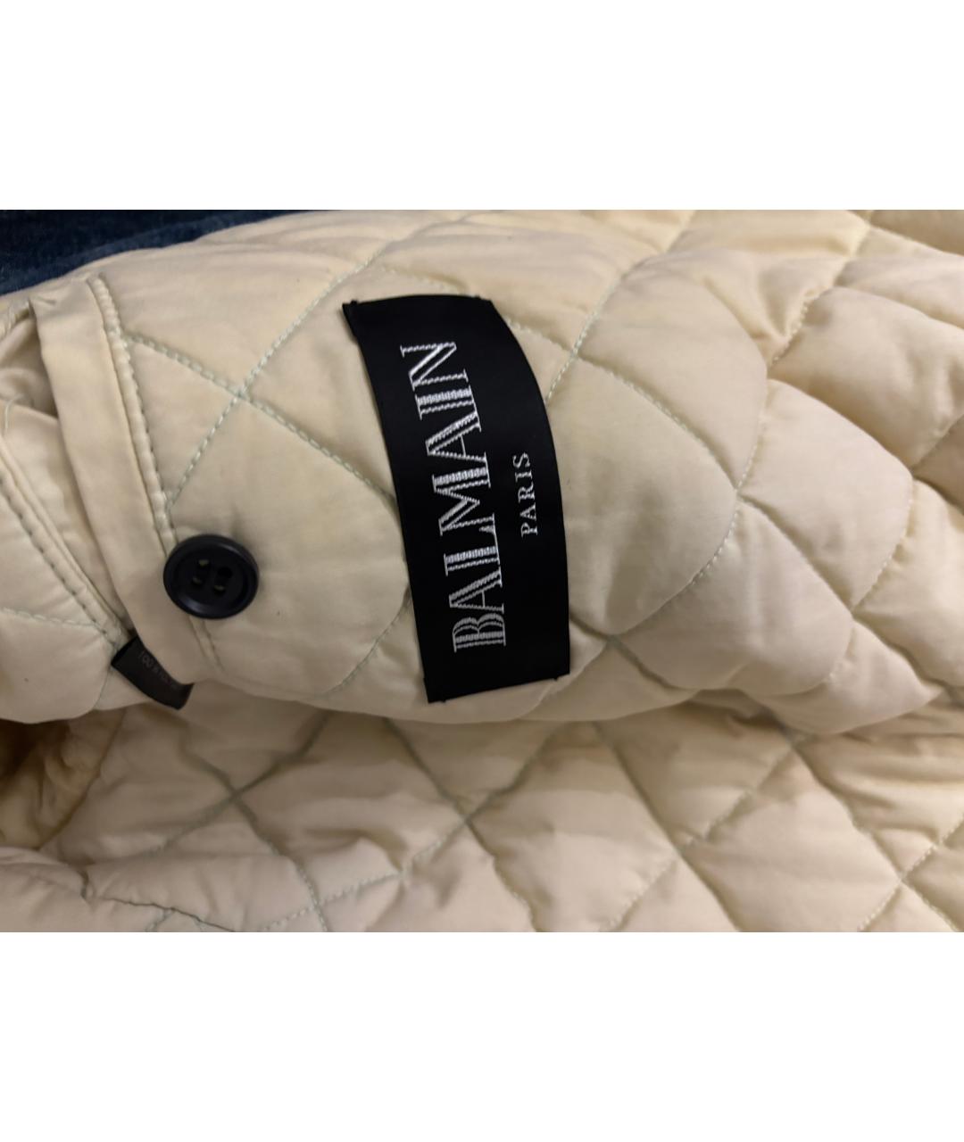 BALMAIN Синяя хлопковая куртка, фото 6