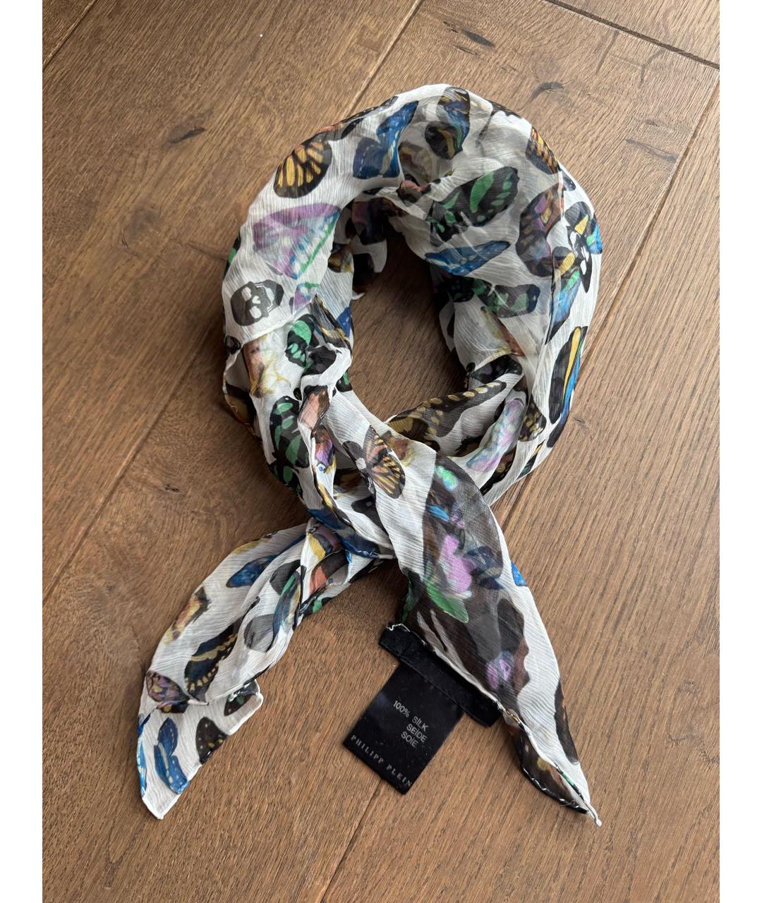 PHILIPP PLEIN Мульти шелковый платок, фото 2