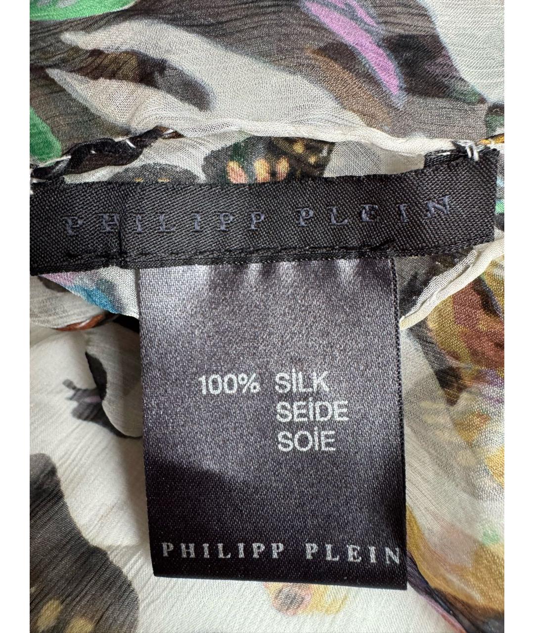 PHILIPP PLEIN Мульти шелковый платок, фото 6