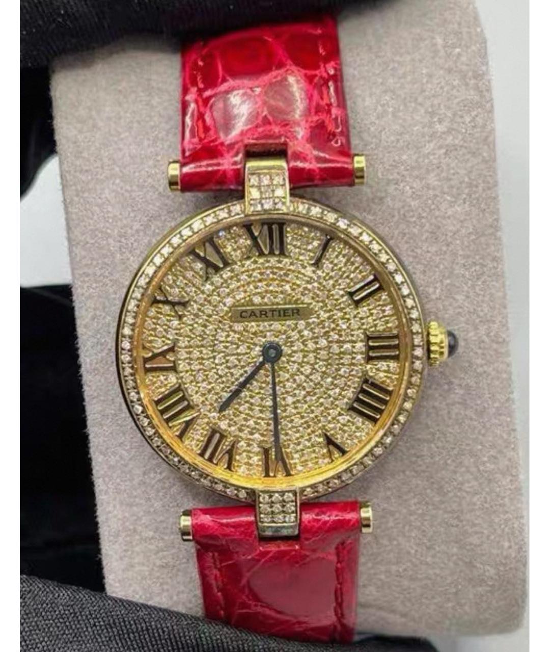 CARTIER Золотые часы из желтого золота, фото 2