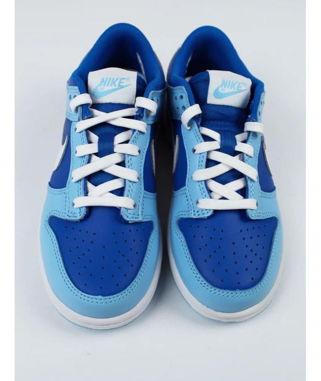 NIKE Голубые кожаные кеды, фото 2