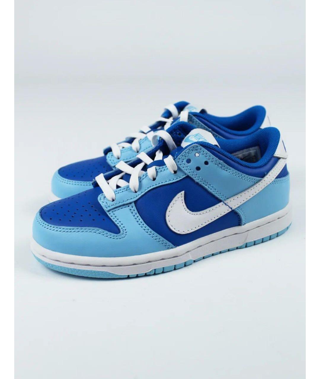 NIKE Голубые кожаные кеды, фото 5