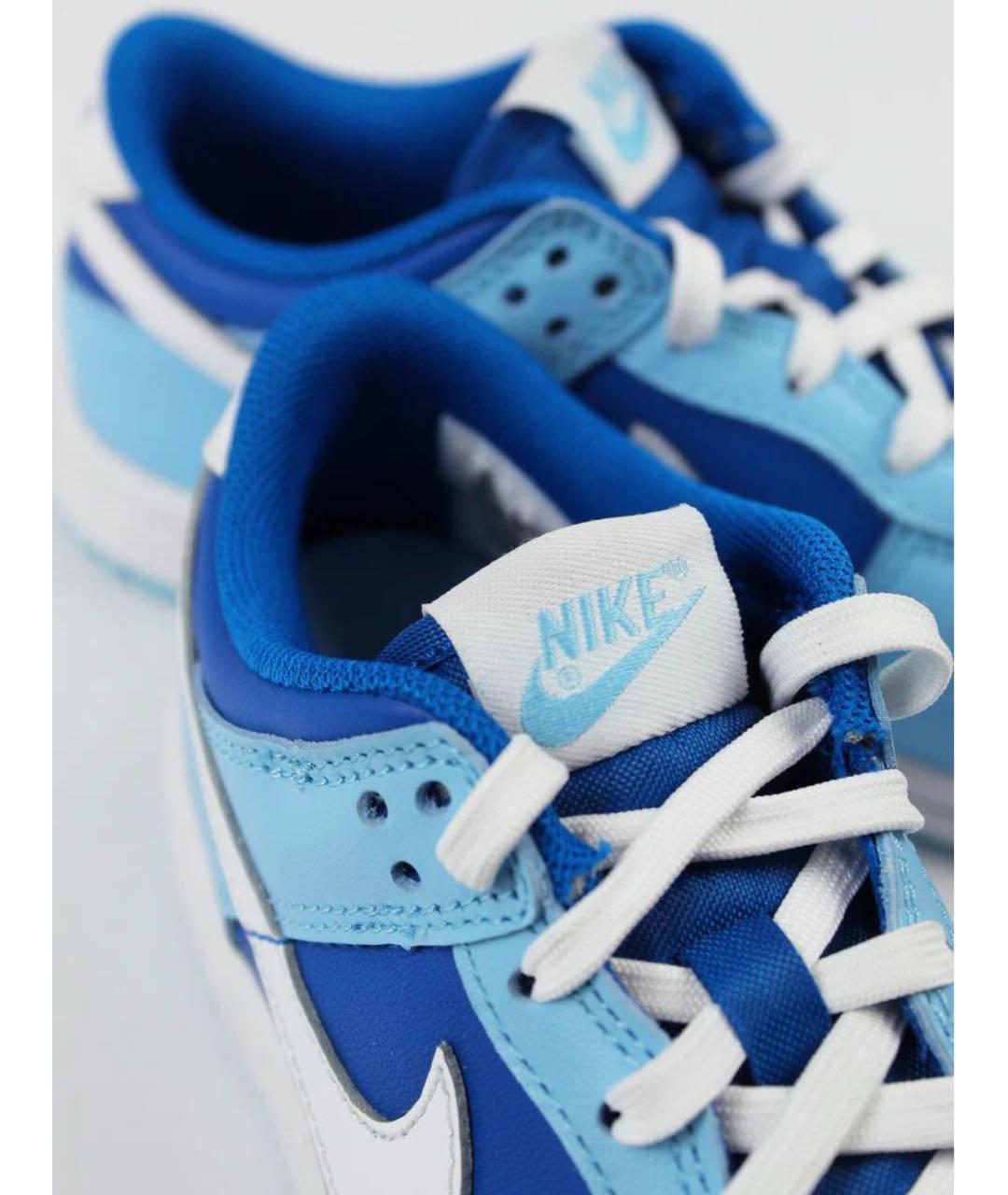 NIKE Голубые кожаные кеды, фото 3