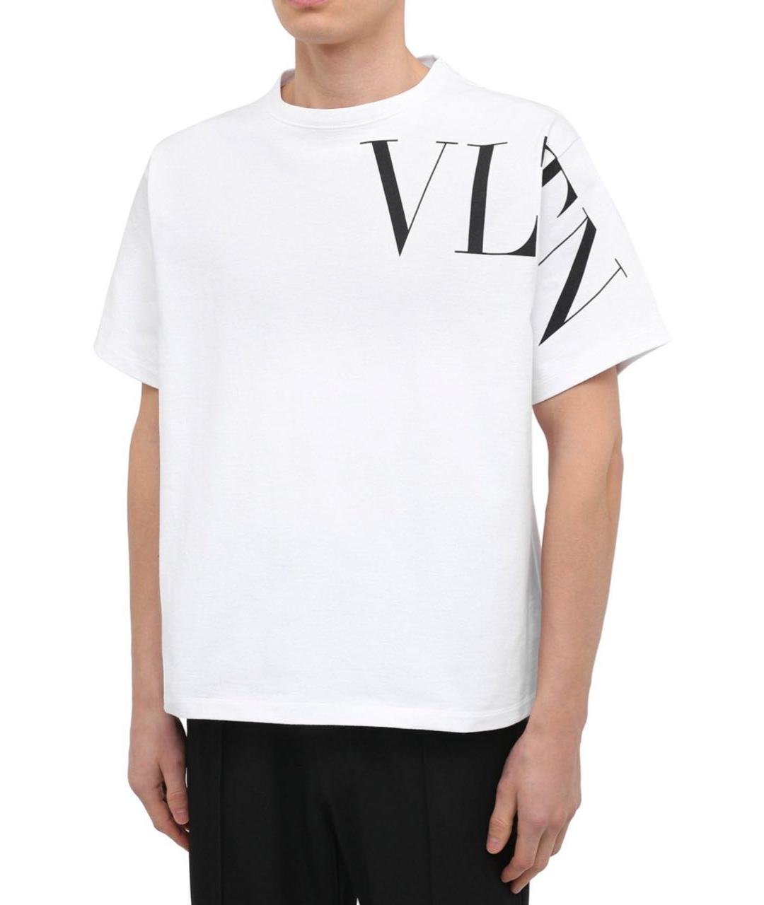 VALENTINO Белая хлопковая футболка, фото 2