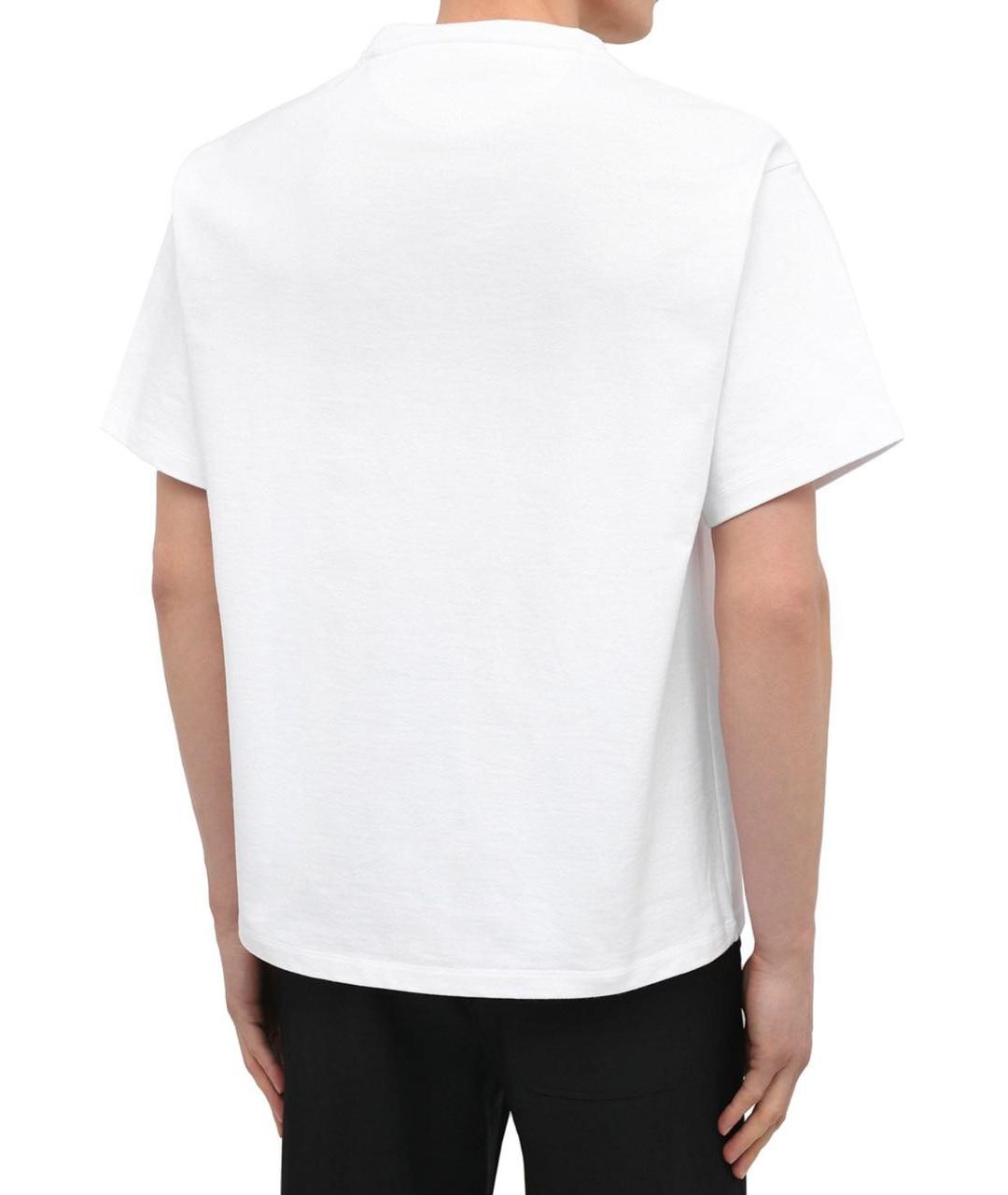 VALENTINO Белая хлопковая футболка, фото 3