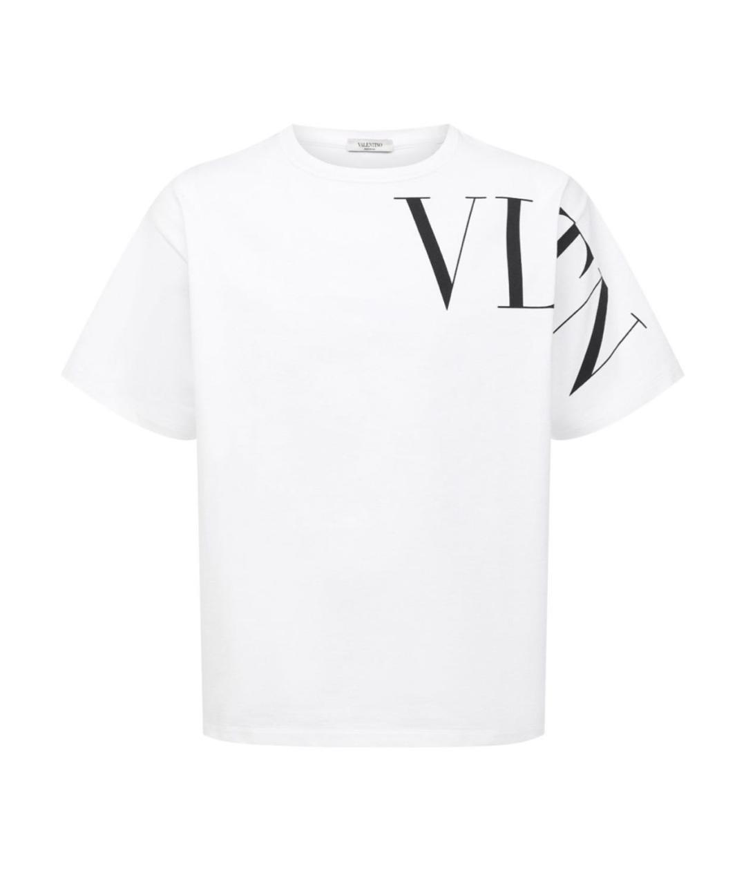 VALENTINO Белая хлопковая футболка, фото 1