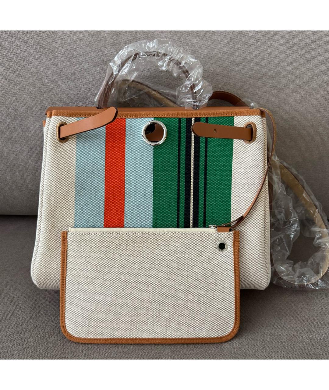 HERMES Мульти кожаная сумка с короткими ручками, фото 5