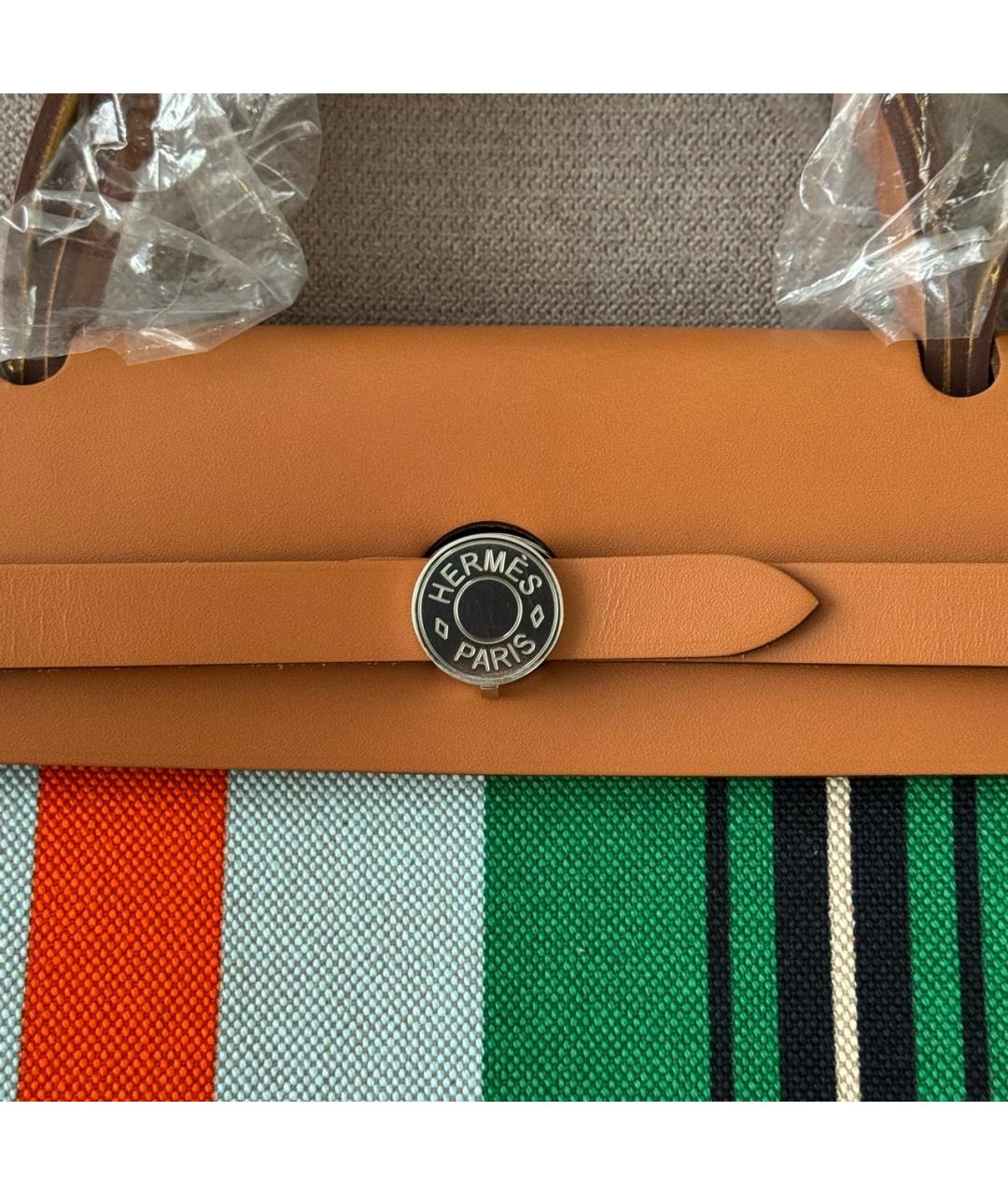 HERMES Мульти кожаная сумка с короткими ручками, фото 6