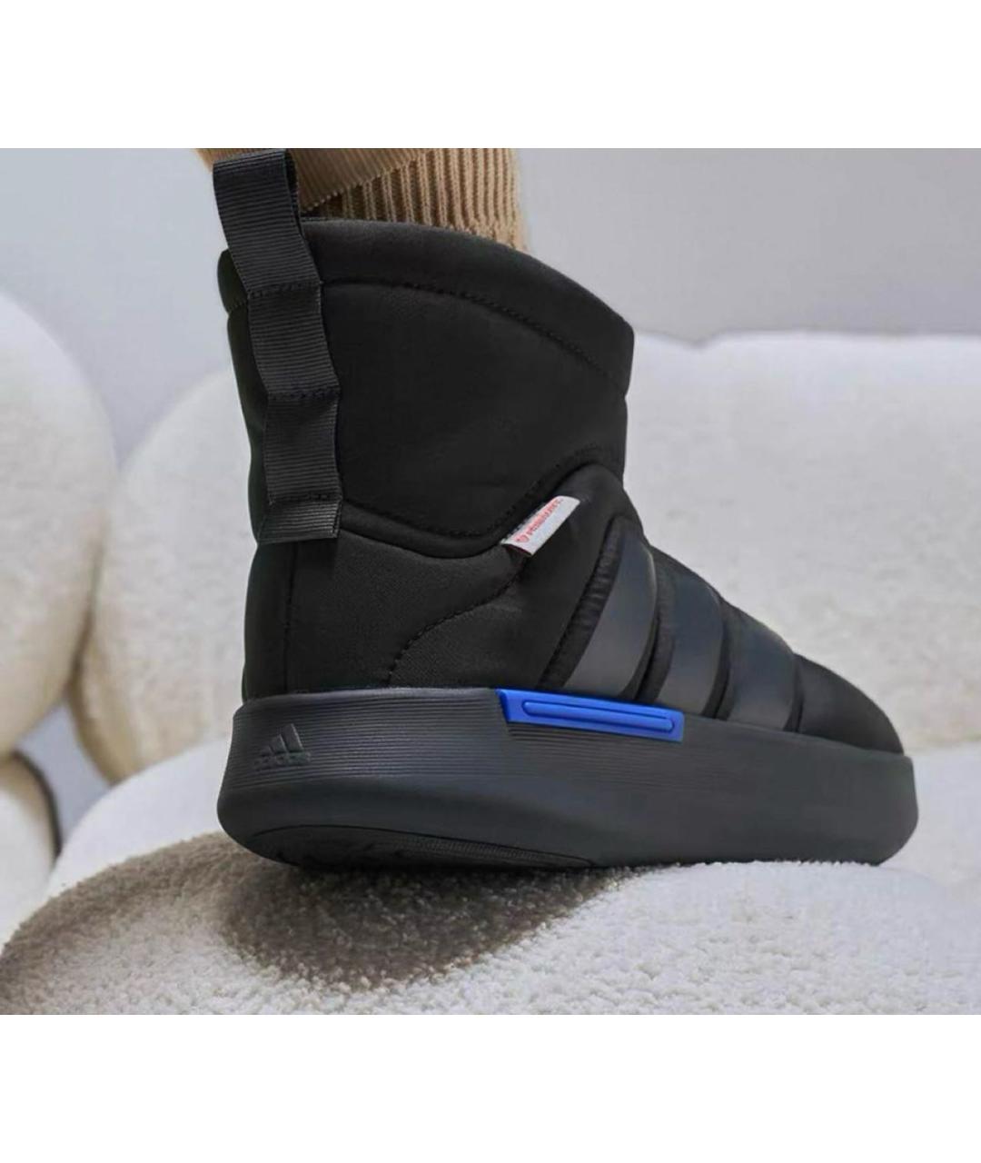 ADIDAS Черные синтетические ботинки, фото 6