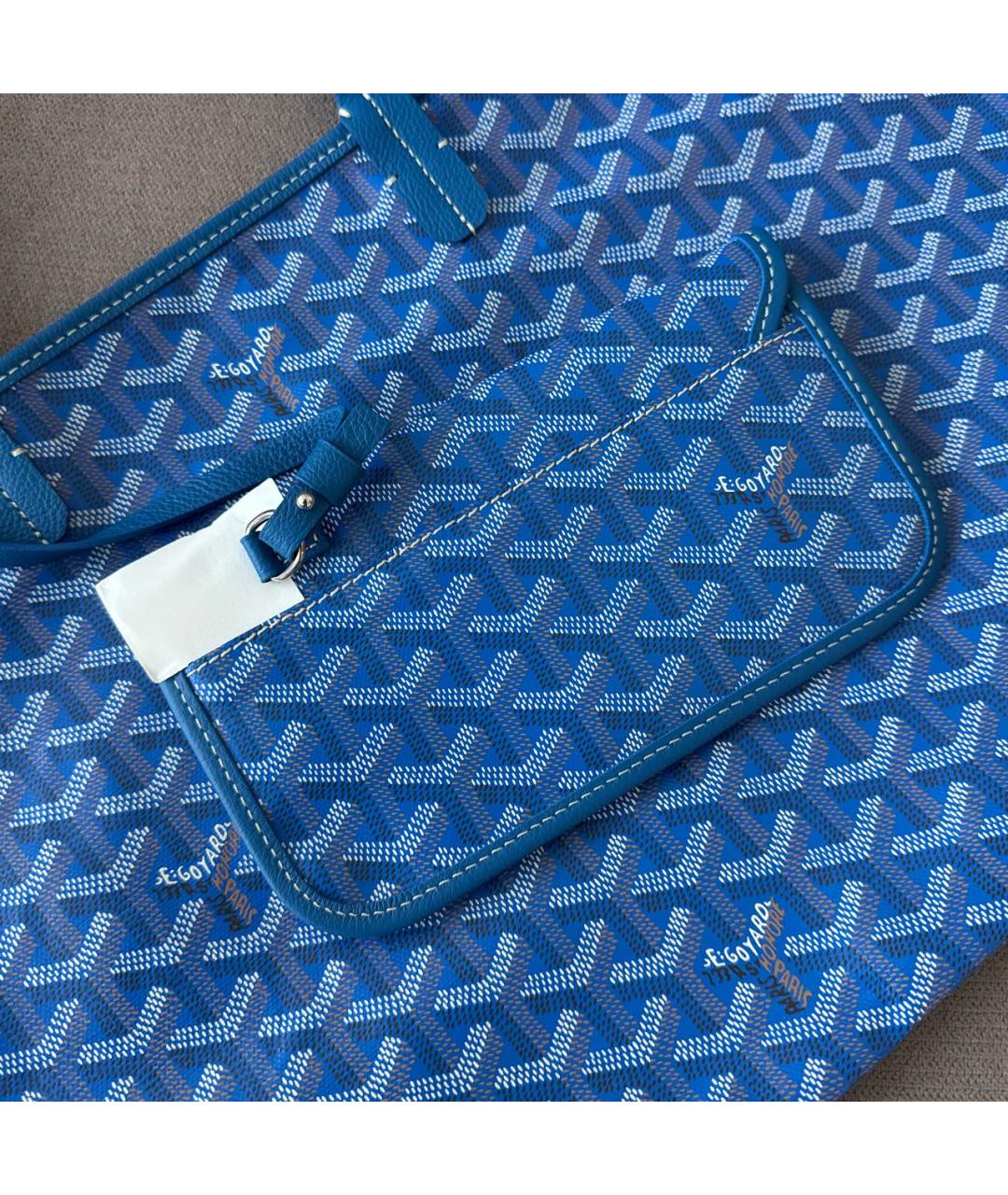 GOYARD Синяя сумка тоут, фото 5