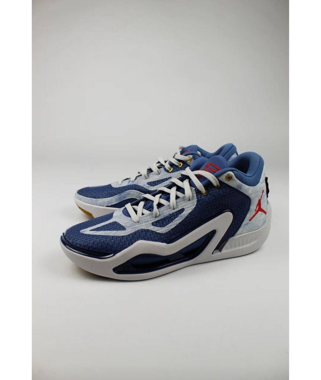 JORDAN Синие текстильные высокие кроссовки / кеды, фото 6