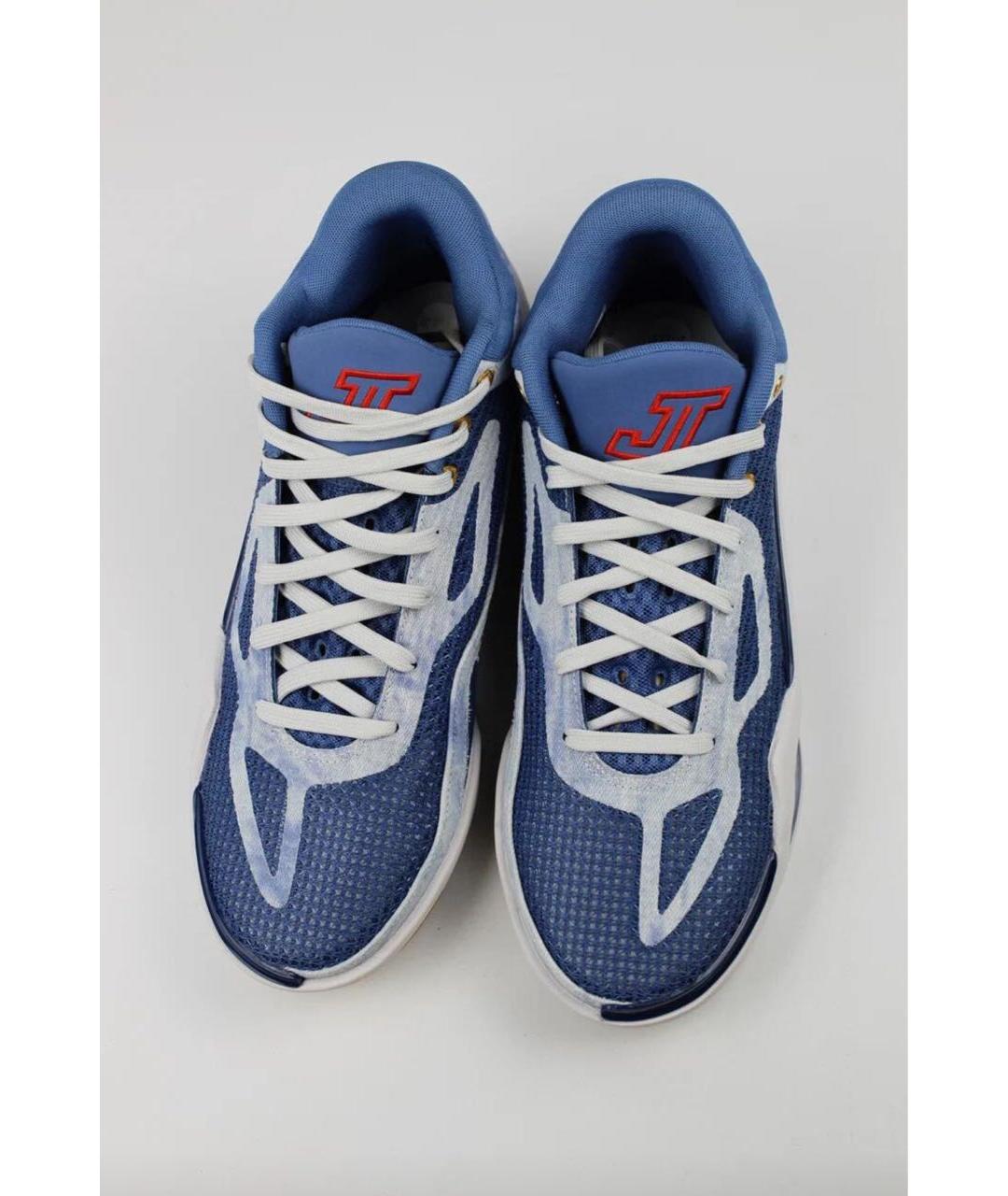 JORDAN Синие текстильные высокие кроссовки / кеды, фото 3