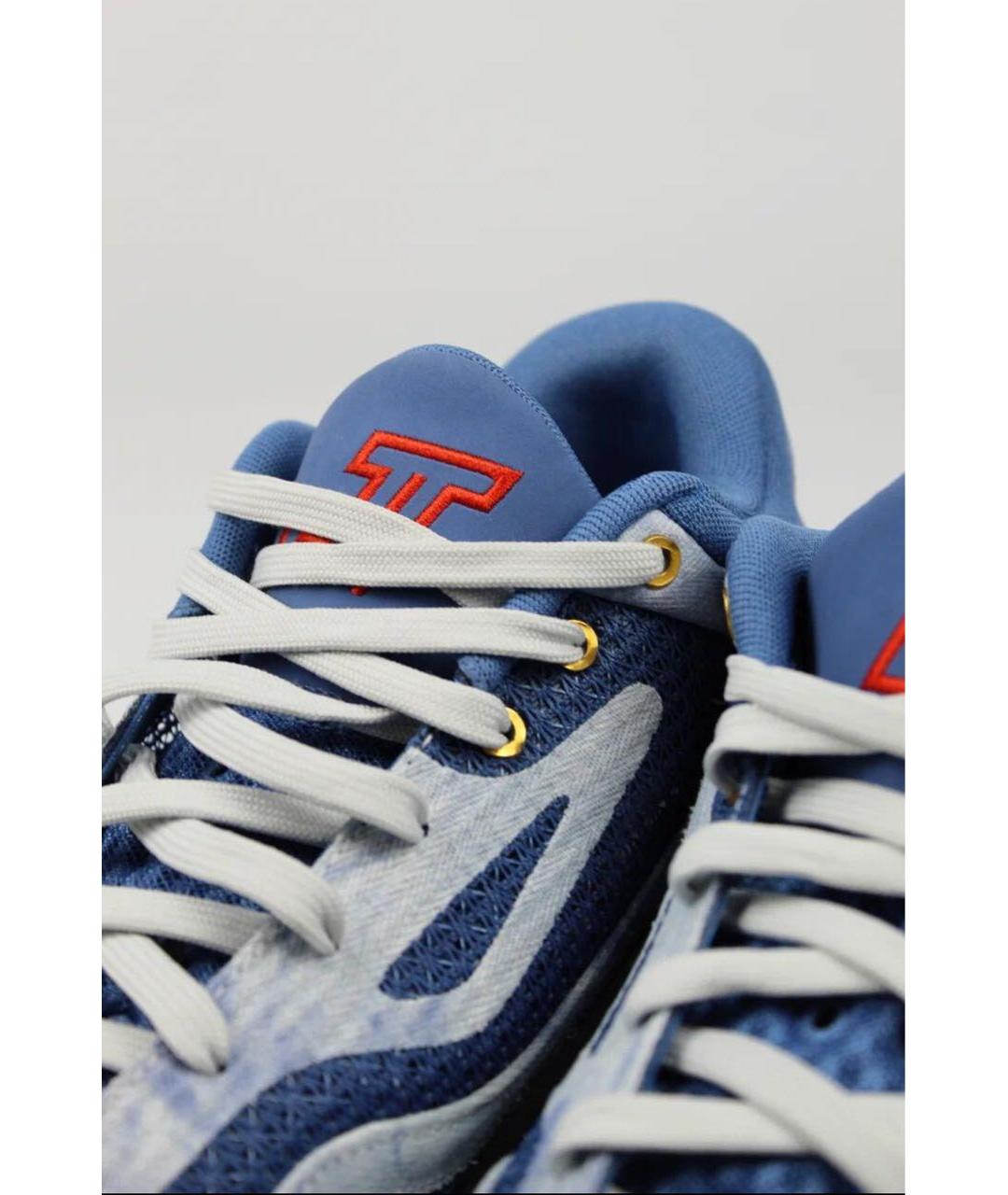 JORDAN Синие текстильные высокие кроссовки / кеды, фото 5