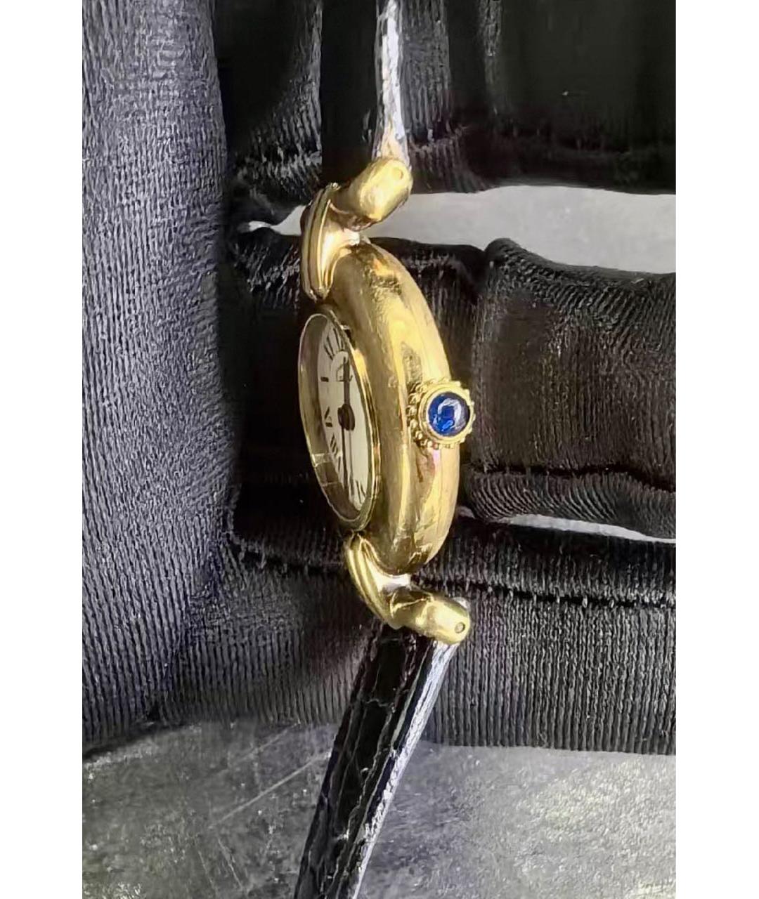 CARTIER Желтые часы из желтого золота, фото 2