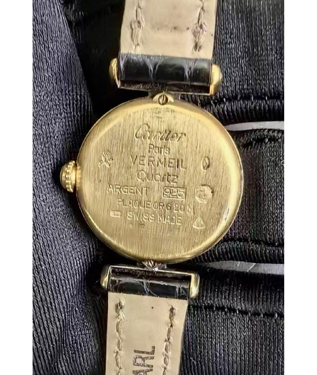 CARTIER Желтые часы из желтого золота, фото 3