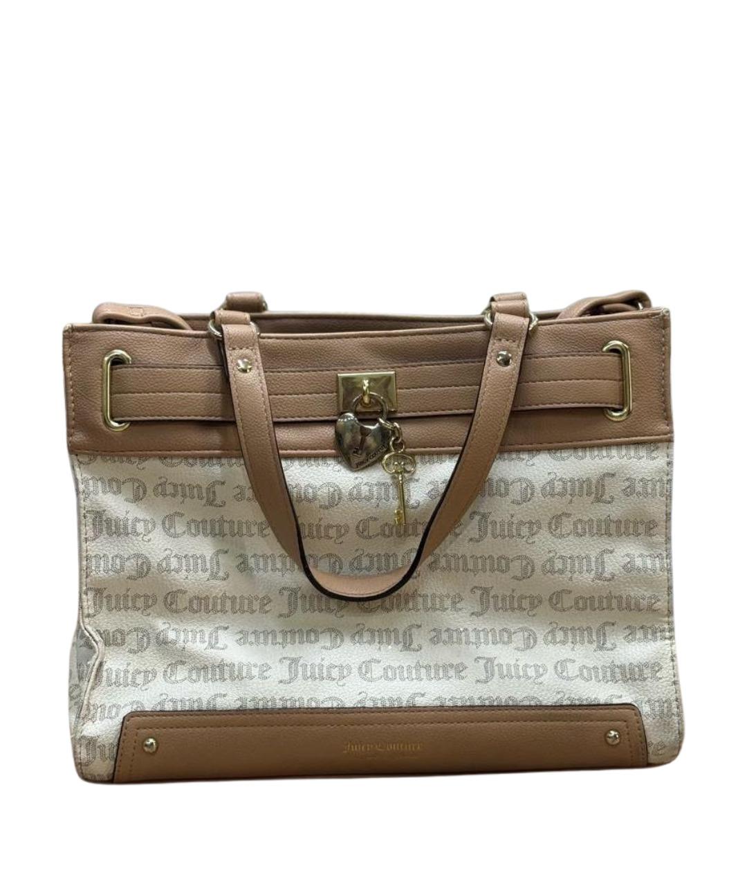 JUICY COUTURE Бежевая сумка тоут из искусственной кожи, фото 1
