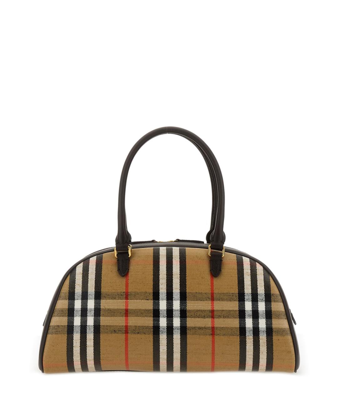 BURBERRY Бежевая хлопковая сумка через плечо, фото 2