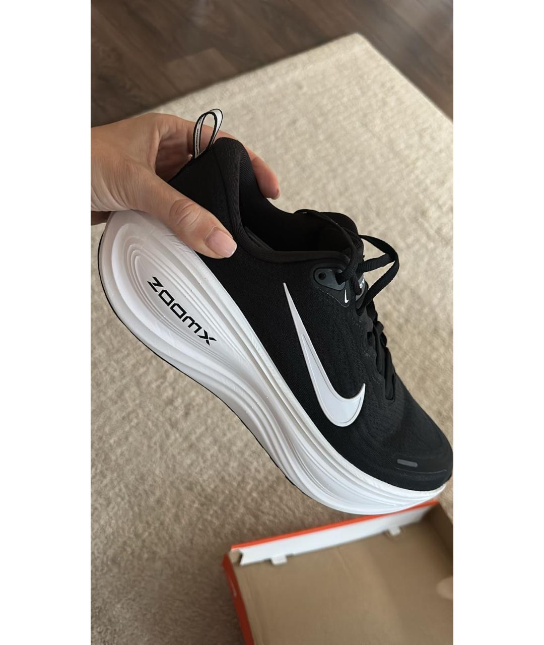 NIKE Черные резиновые низкие кроссовки / кеды, фото 3