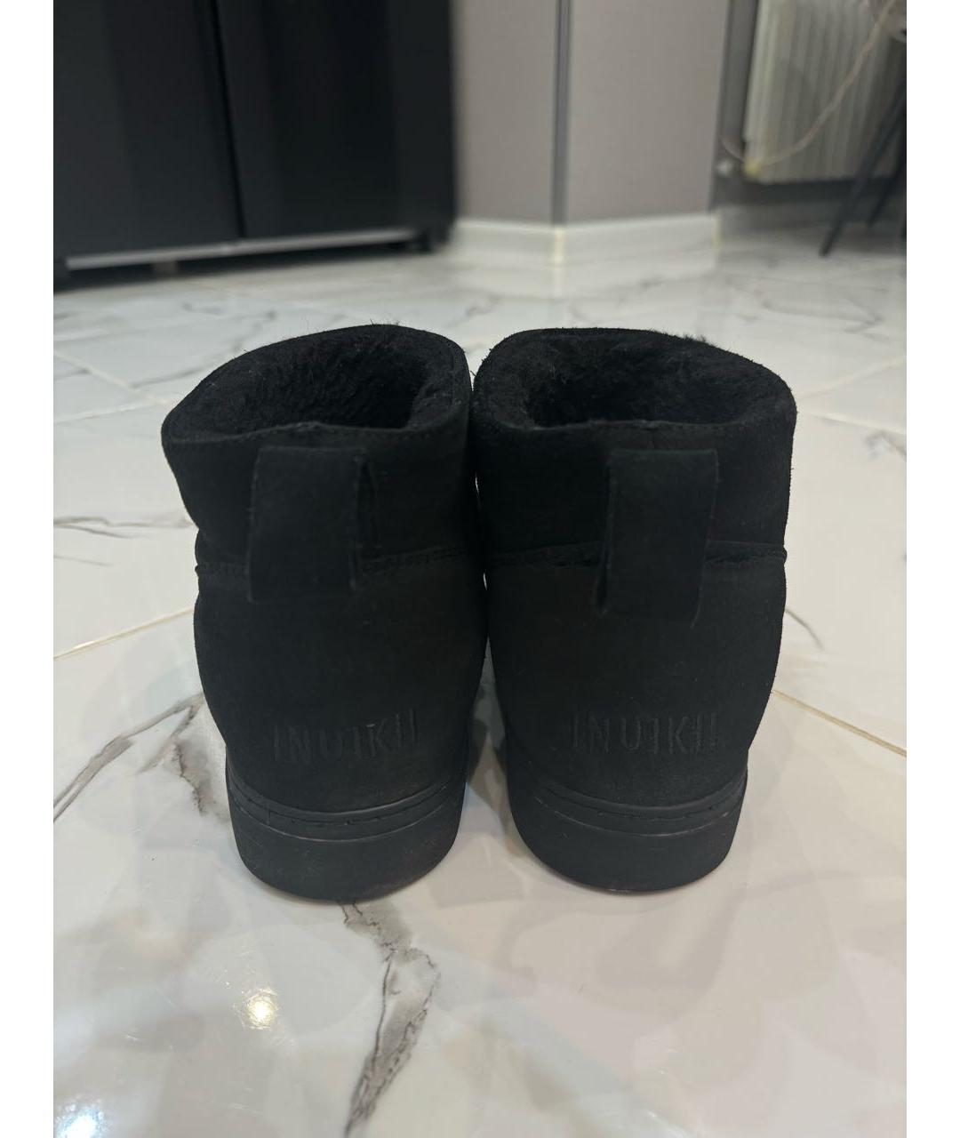 INUIKII Черные замшевые ботинки, фото 4
