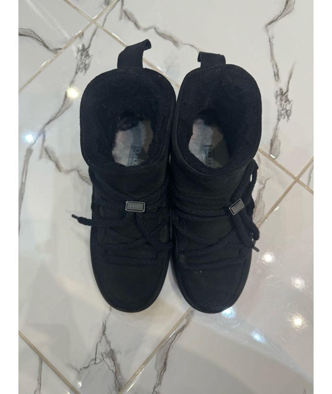 INUIKII Черные замшевые ботинки, фото 3