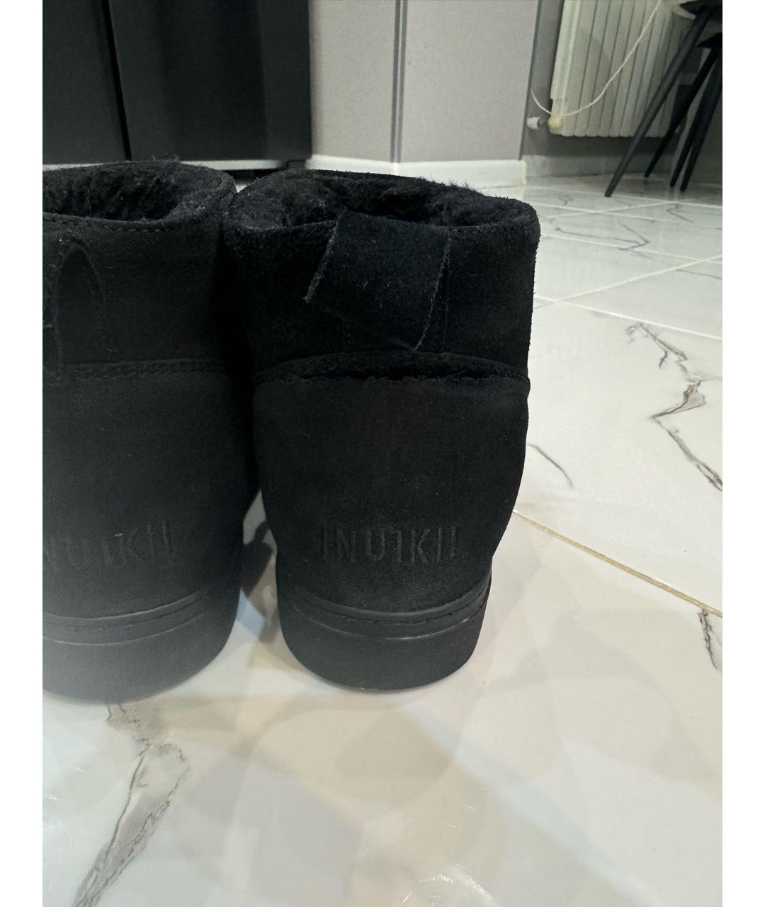 INUIKII Черные замшевые ботинки, фото 5