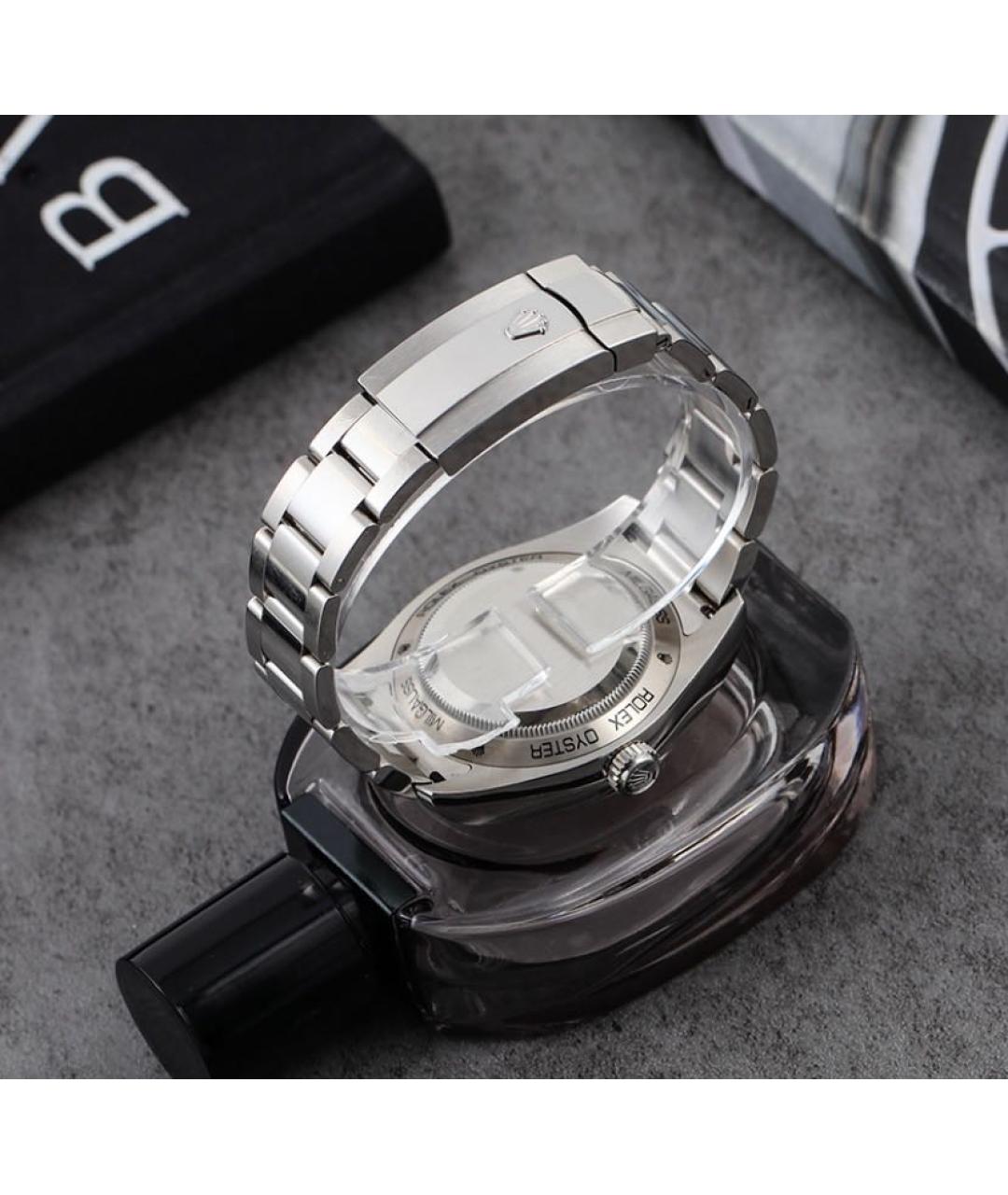 ROLEX Зеленые металлические часы, фото 6