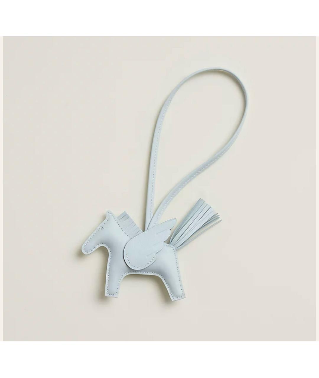 HERMES Голубой брелок, фото 3