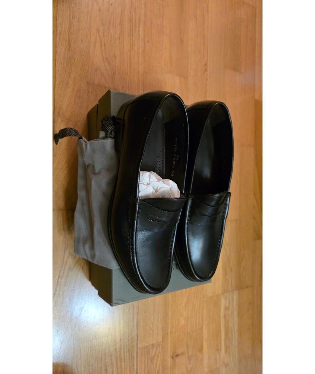 CANALI Черные кожаные лоферы, фото 4