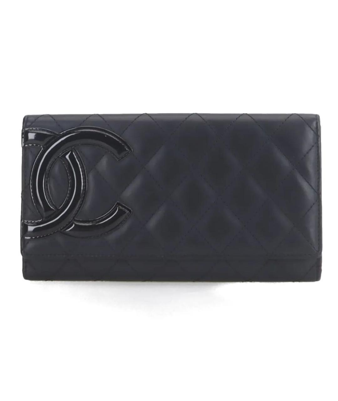 CHANEL Черный кожаный кошелек, фото 7