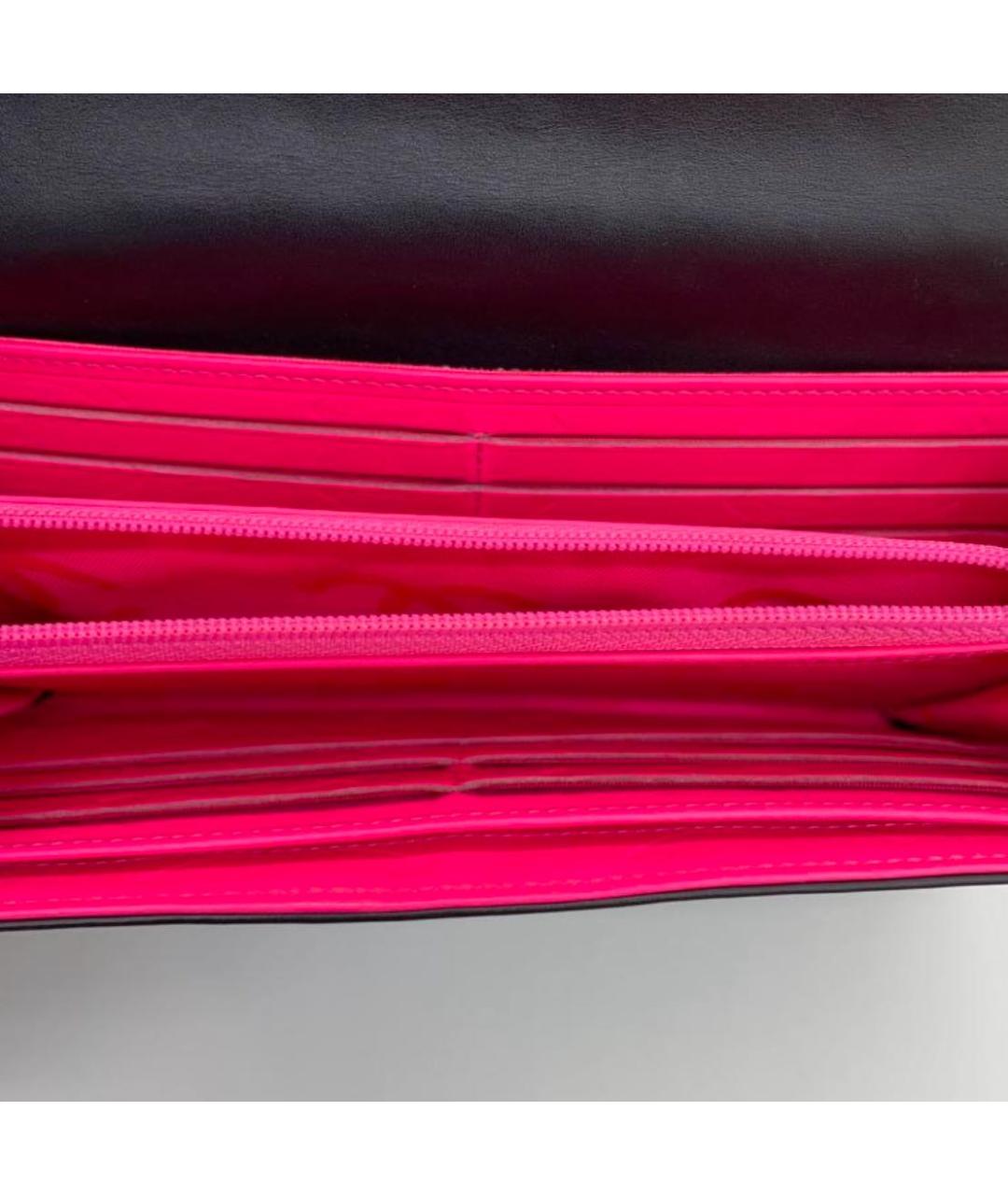 CHANEL Черный кожаный кошелек, фото 6