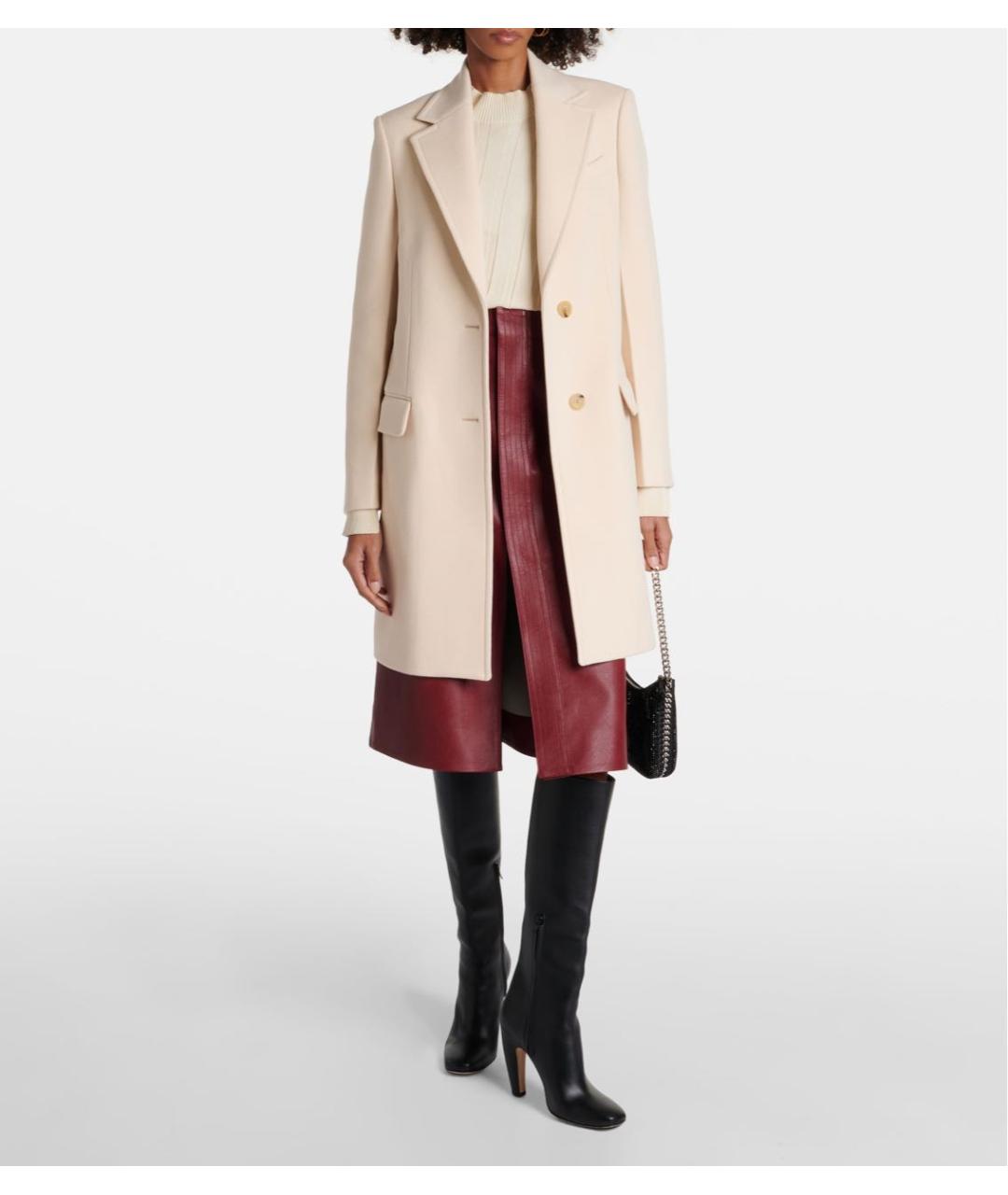 STELLA MCCARTNEY Бежевое шерстяное пальто, фото 6