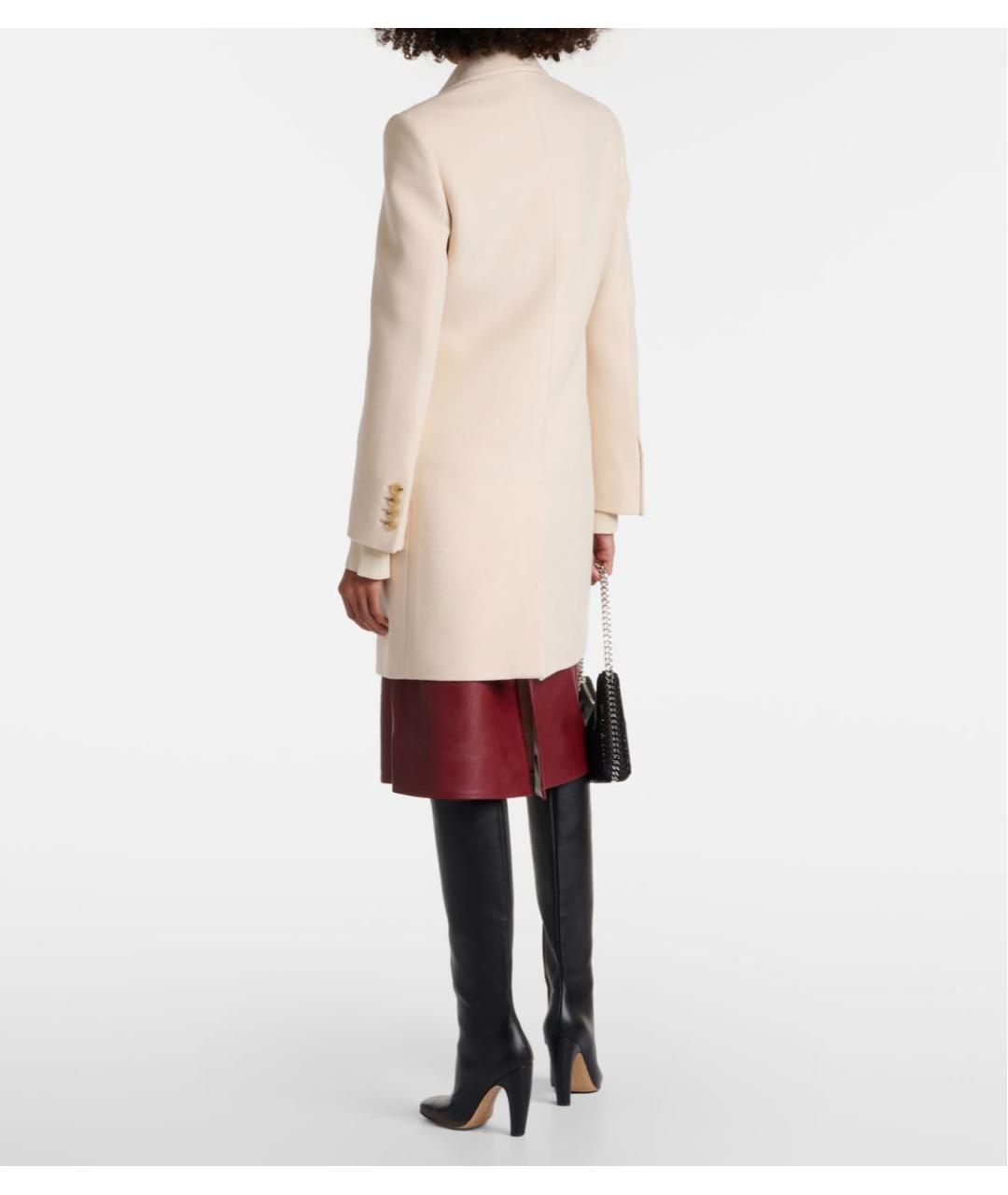 STELLA MCCARTNEY Бежевое шерстяное пальто, фото 7