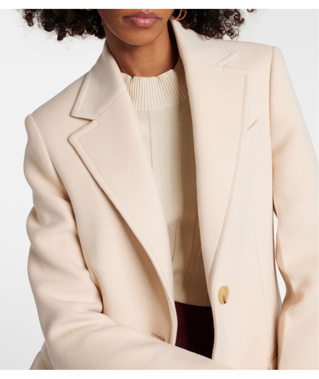 STELLA MCCARTNEY Бежевое шерстяное пальто, фото 8