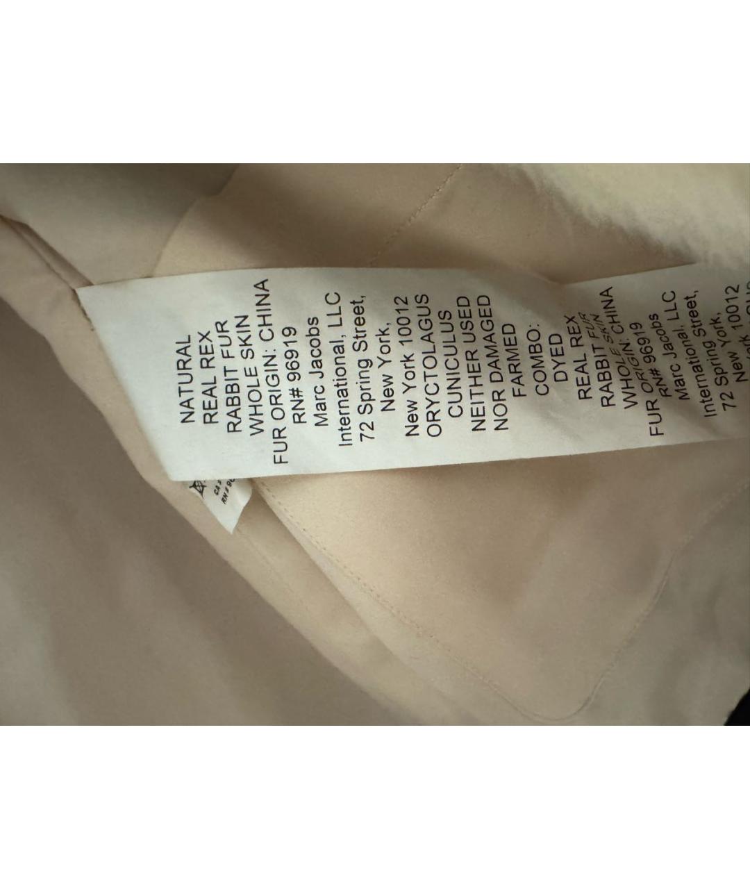 MARC JACOBS Белая меховая шуба, фото 8