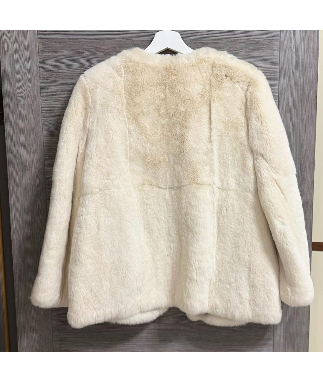 MARC JACOBS Белая меховая шуба, фото 2