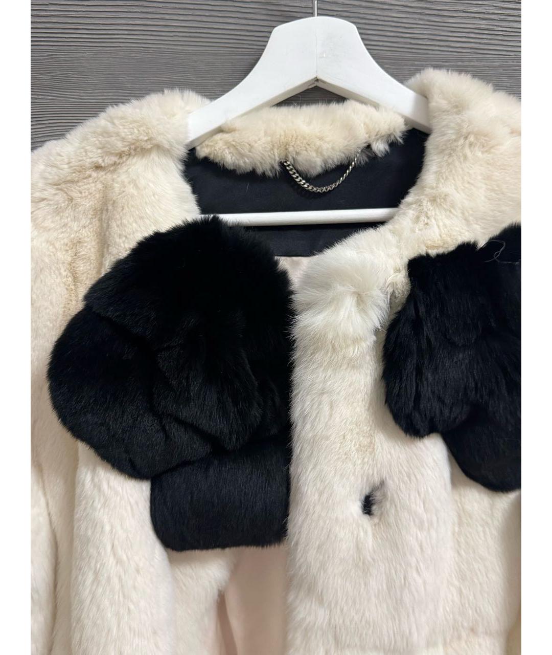 MARC JACOBS Белая меховая шуба, фото 4