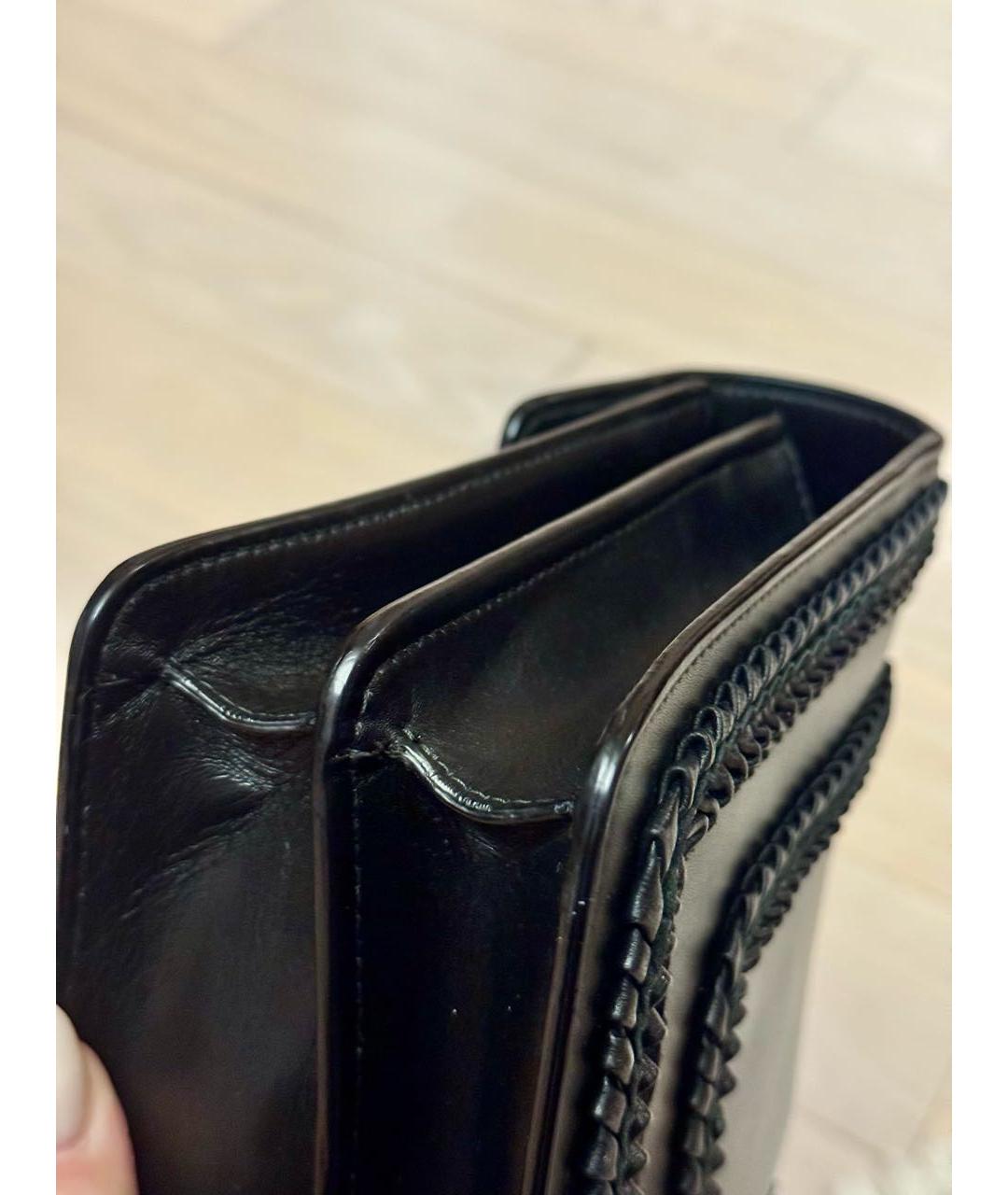 BVLGARI Черная кожаная сумка через плечо, фото 6