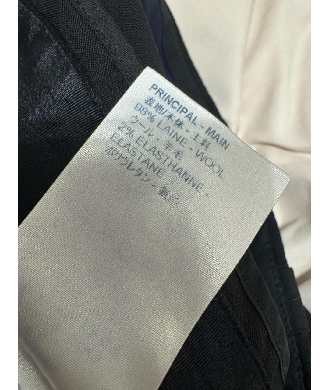 LOUIS VUITTON Черные шерстяные брюки узкие, фото 5