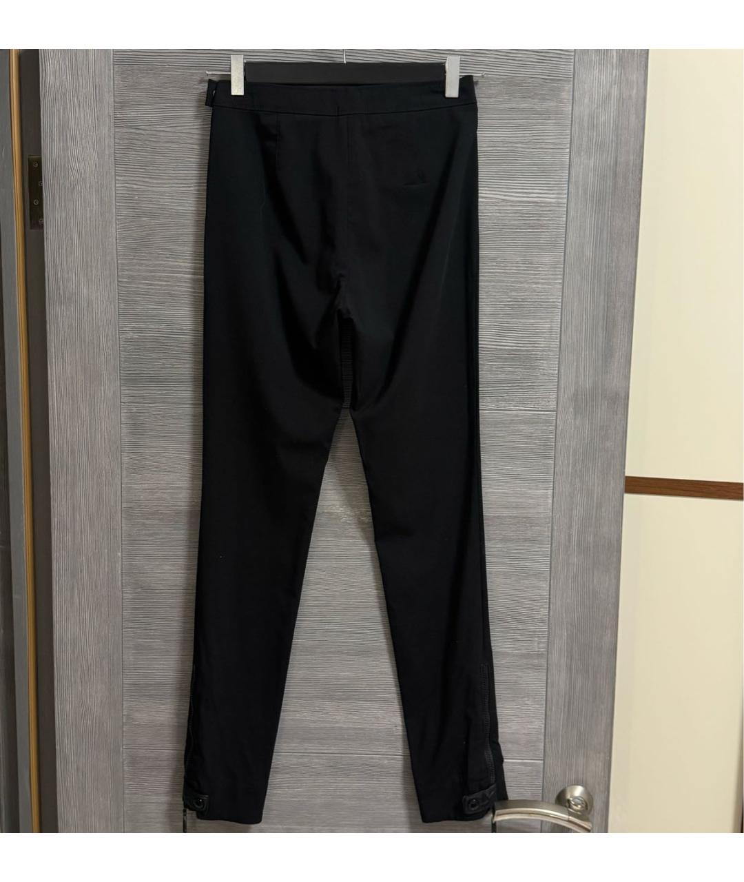 LOUIS VUITTON Черные шерстяные брюки узкие, фото 2