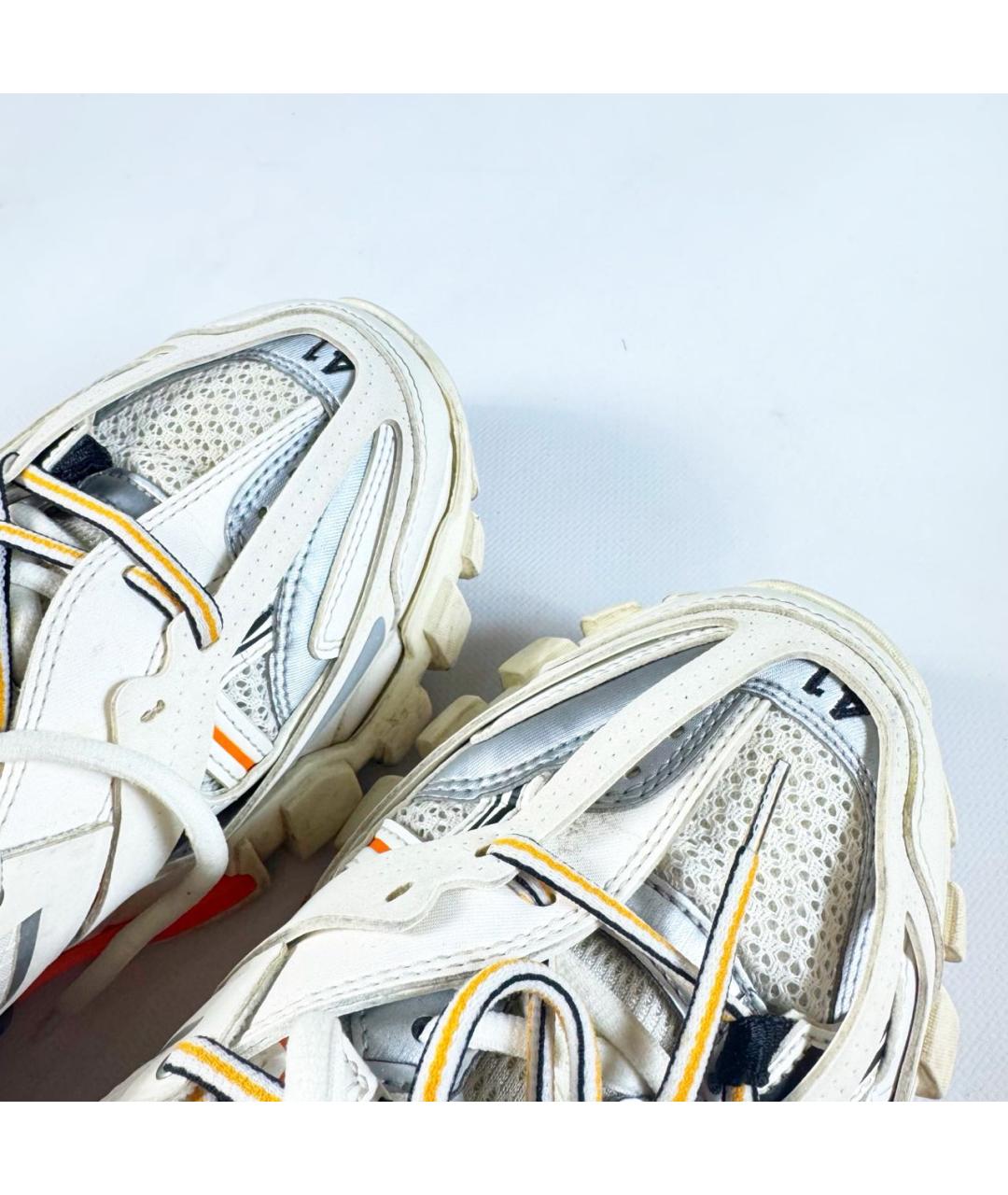 BALENCIAGA Белые низкие кроссовки / кеды, фото 4