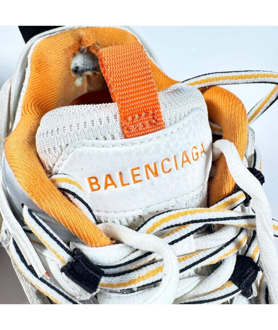 BALENCIAGA Белые низкие кроссовки / кеды, фото 3