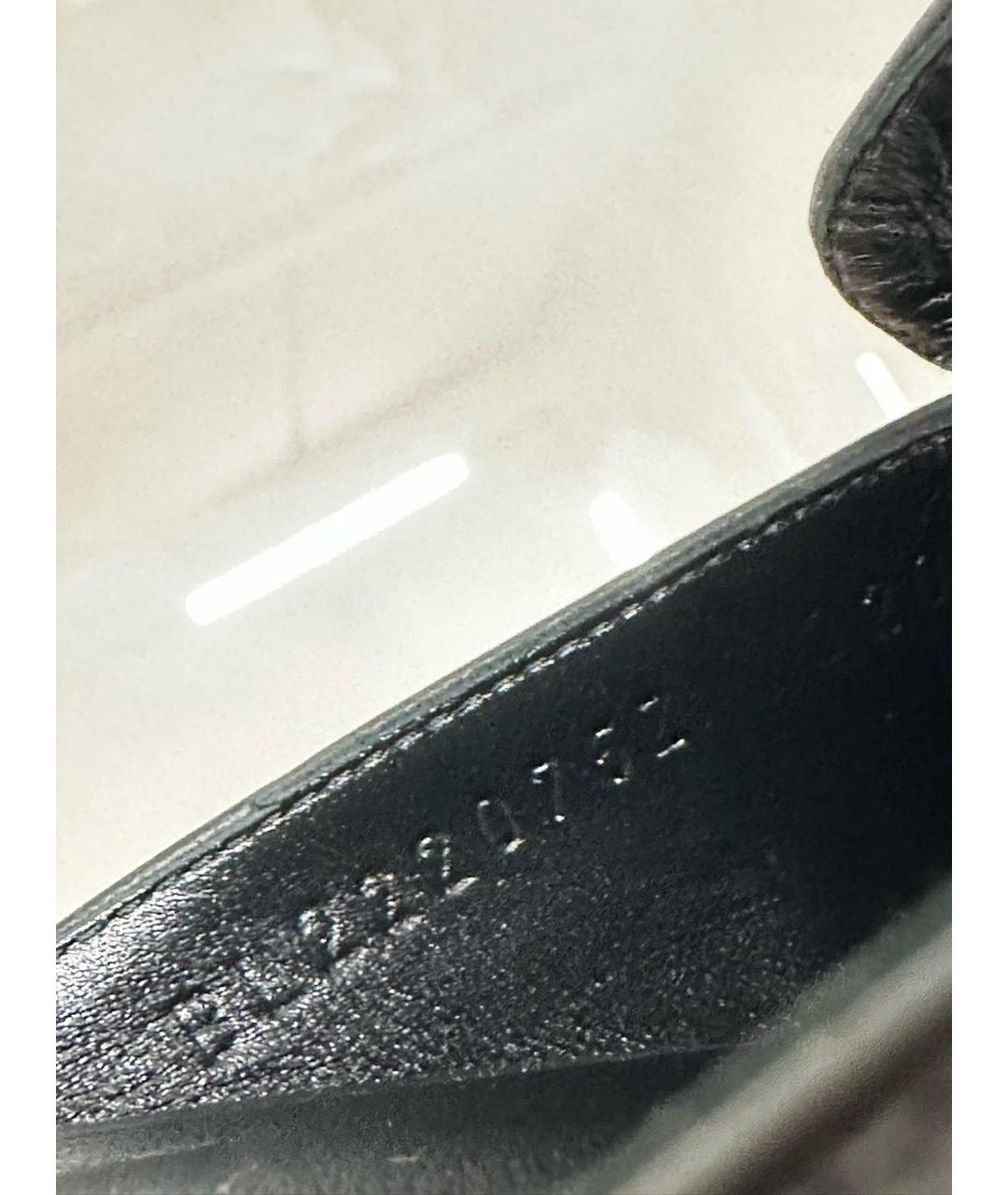 HERMES Черные кожаные мюли, фото 6