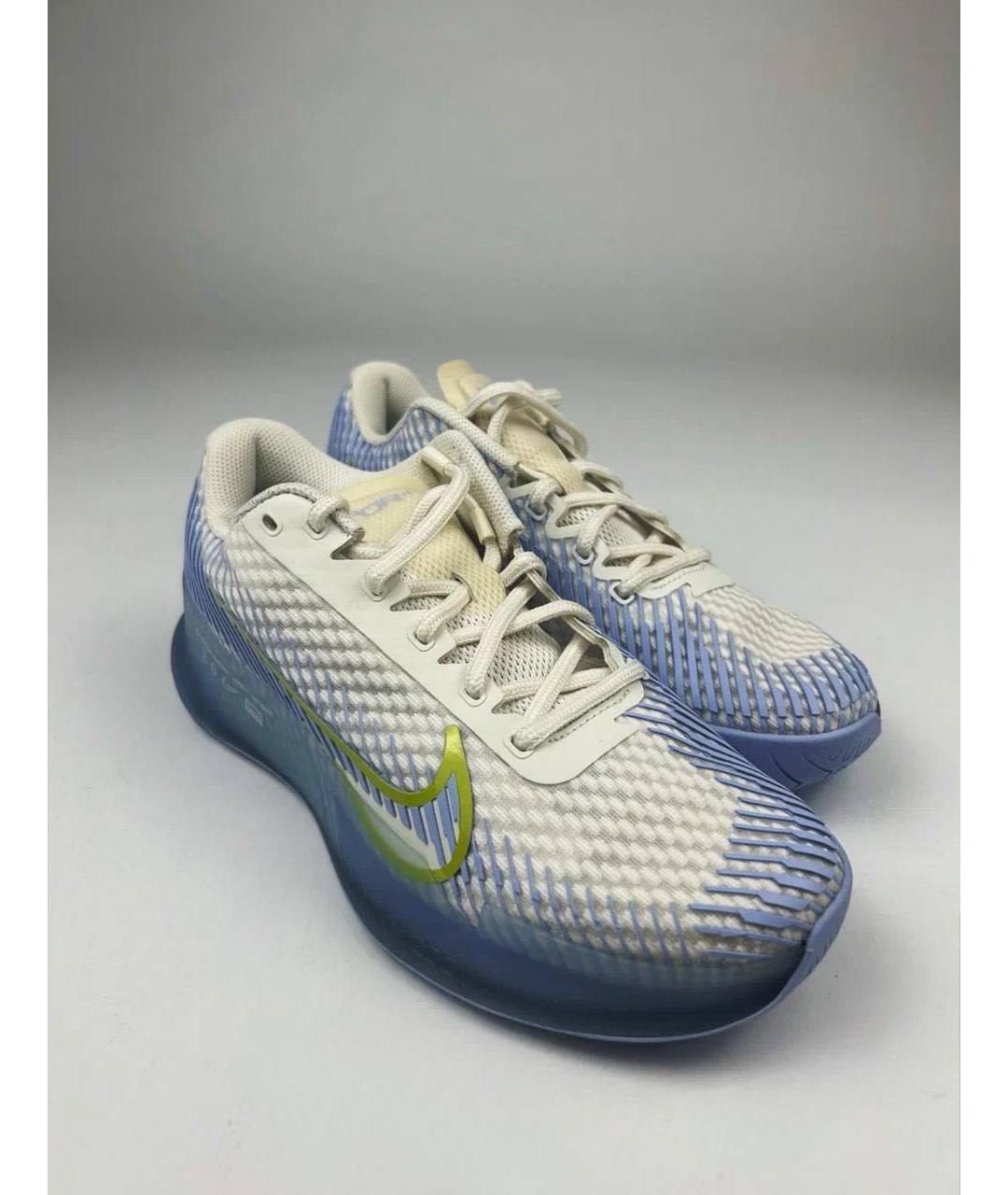 NIKE Голубые кожаные кроссовки, фото 3