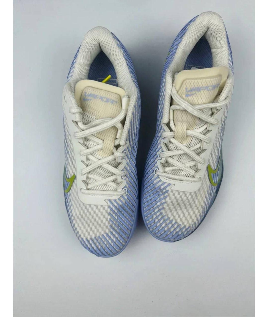 NIKE Голубые кожаные кроссовки, фото 2