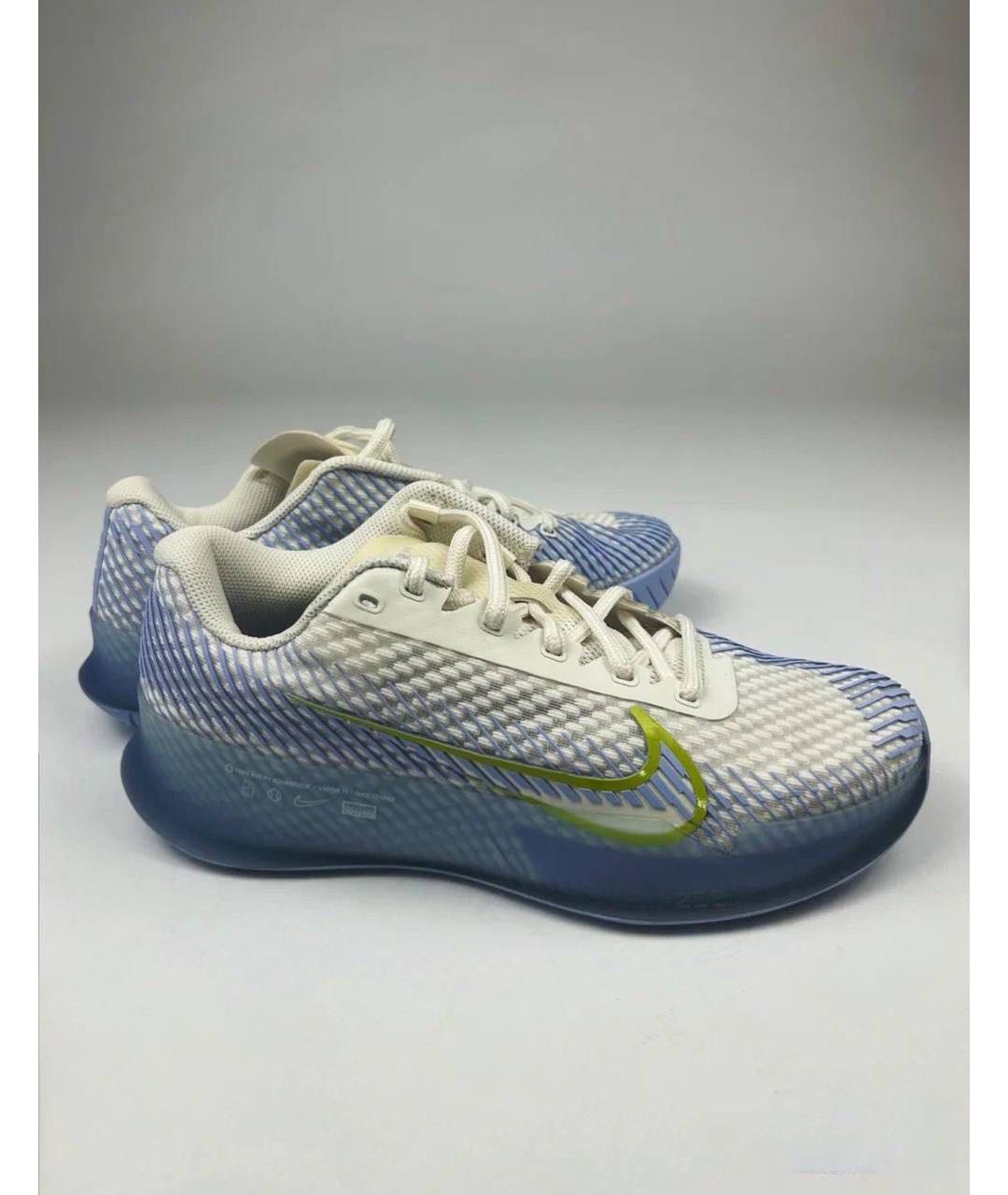 NIKE Голубые кожаные кроссовки, фото 5