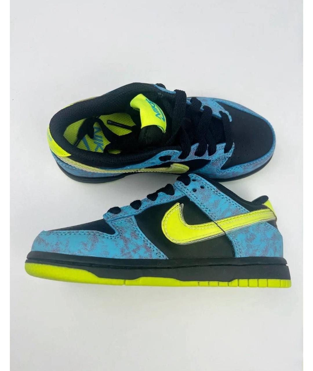 NIKE Синие кожаные кеды, фото 5